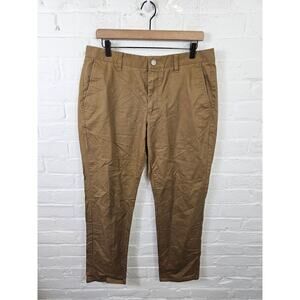 Bonobos Men's Mid-Rise Chino Khakis Pant Regular-Fit Brown Size 34/30
